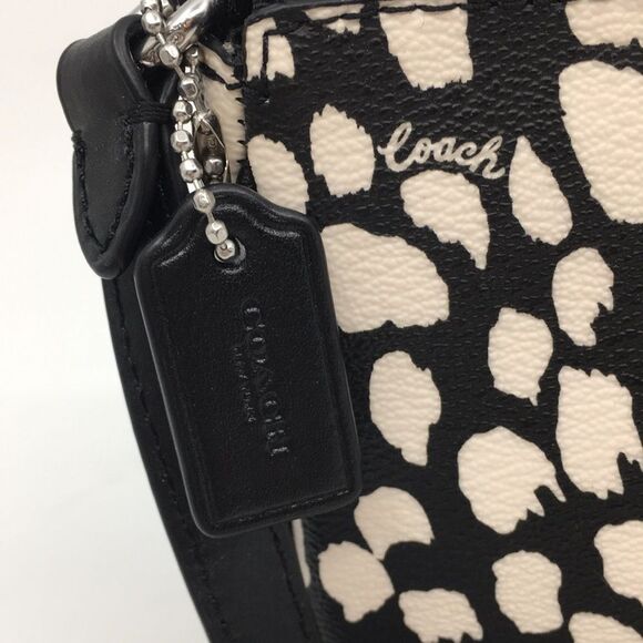 Coach CD872 Nolita 19 With Spotted Animal Print In Silver/Black/Chalk Multi - Picture 4 of 16